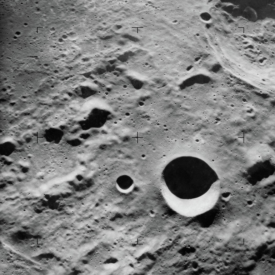 Surface Of The Moon, Close-up Photograph by Chad Baker/NASA