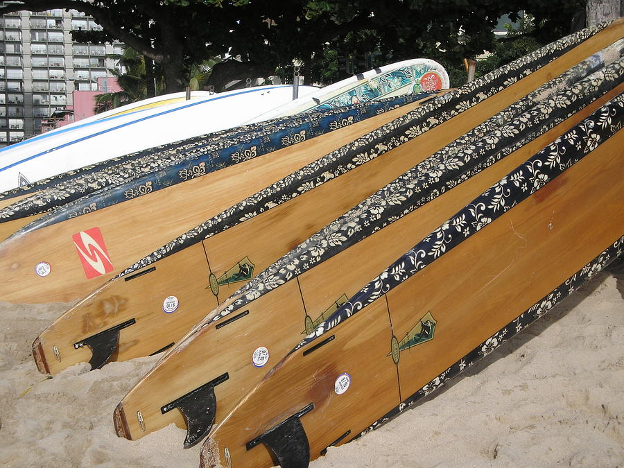 Surfboards Photograph by Trent Mallett