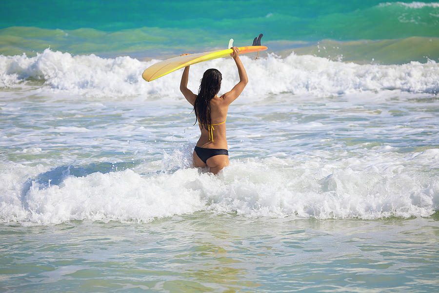 Paradise Photograph - Surfer Girl by Tomas Del Amo - Printscapes