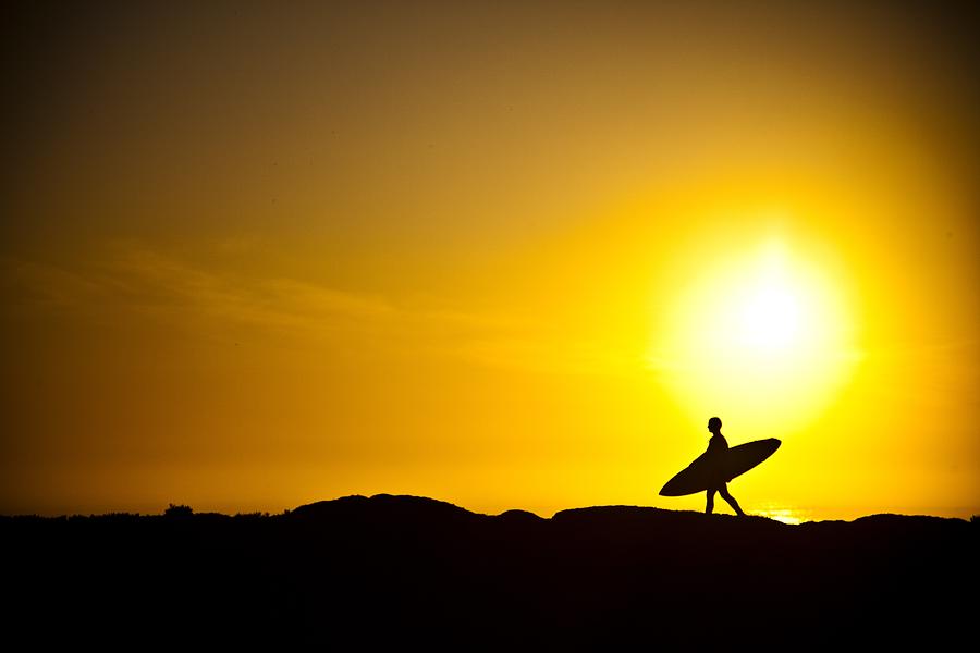 Nature Photograph - Surfers Dawn by Zarija Pavikevik