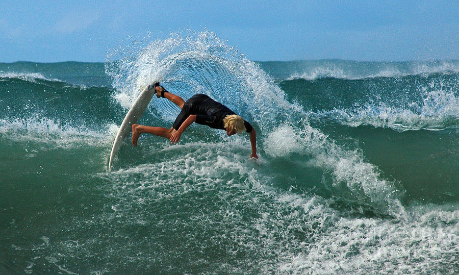 Surfing Kauai Photograph by Vivian Christopher