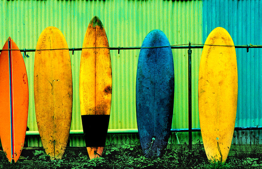 Surf Boards Photograph - Surfs up by John Wong