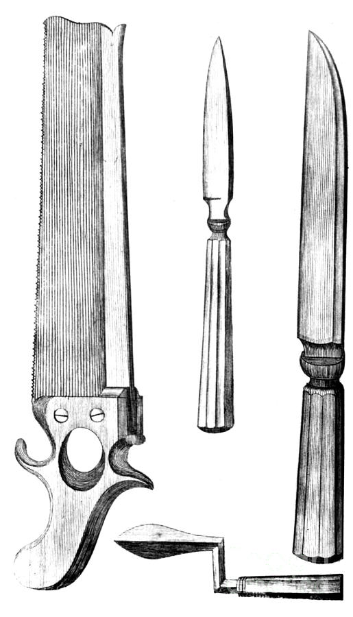 Surgical Instruments, 1791 Photograph by Science Source