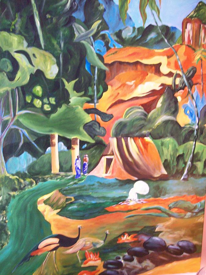 surreal jungle painting