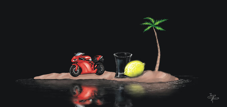 Still Life Painting - Surreal Paradise by Larry Cirigliano