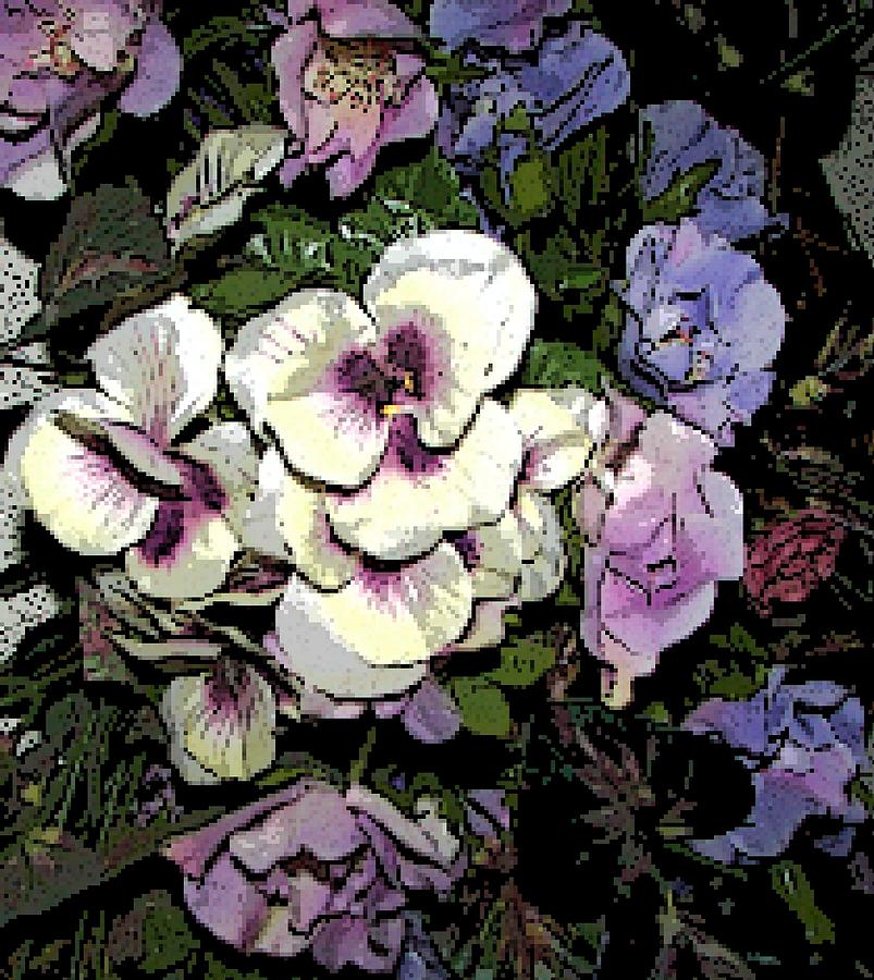 Flower Photograph - Surrounding Pansies by Pamela Hyde Wilson