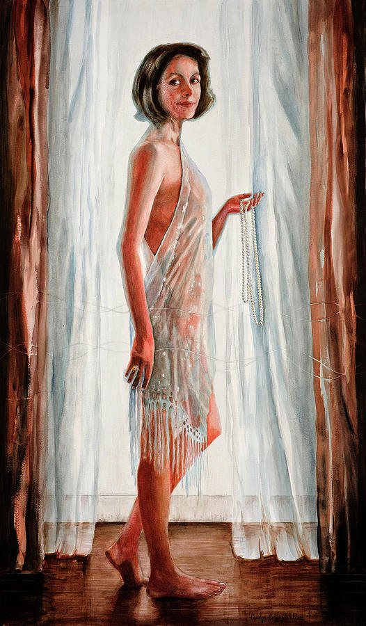 Survivor Self-Portrait Painting by Carolyn Coffey Wallace