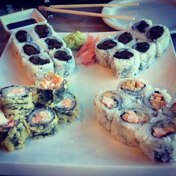 Sushi Photograph - Sushi!!! #sushi #kabuki #japanese by Alaa Almayahi