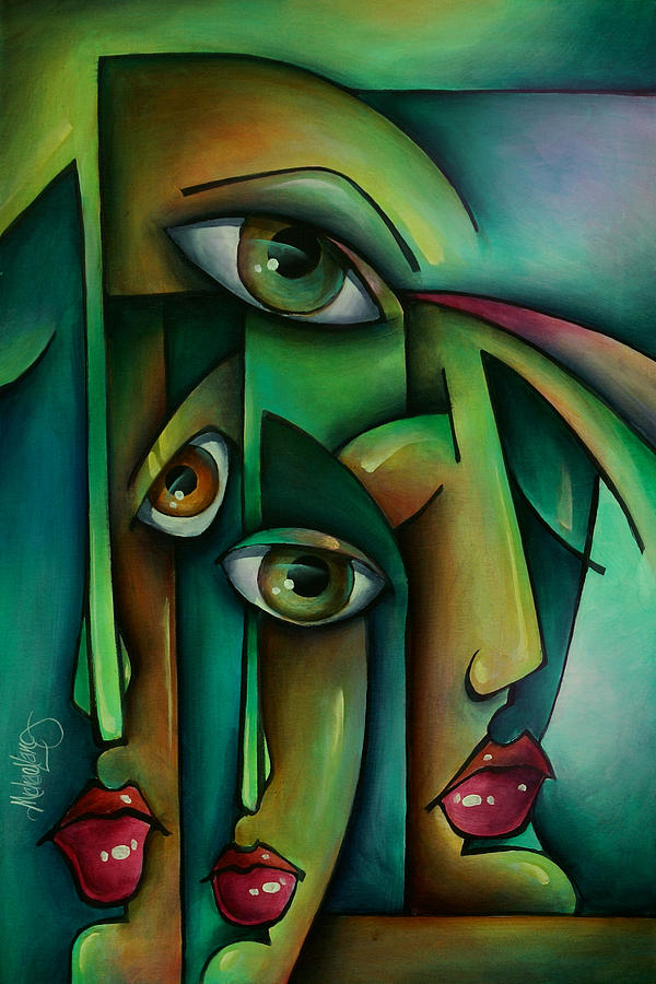 Suspicion Painting by Michael Lang