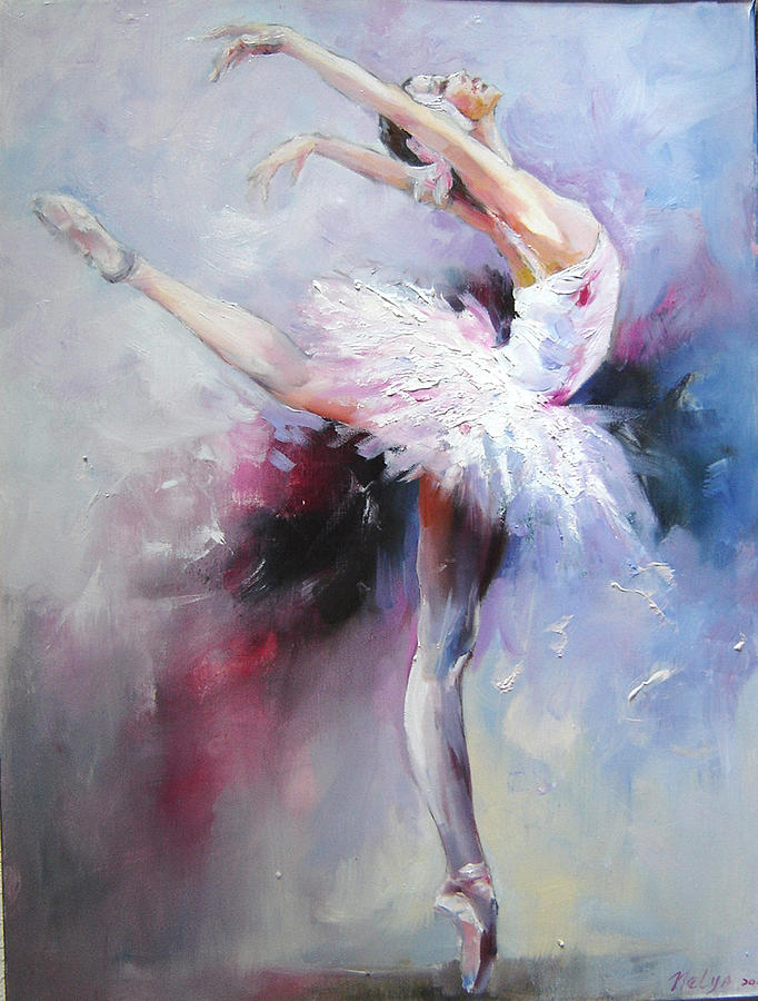Music Painting - Swan Lake by Nelya Shenklyarska