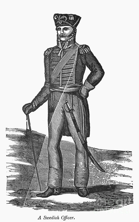 Portrait Photograph - SWDEN: OFFICER, c1840 by Granger