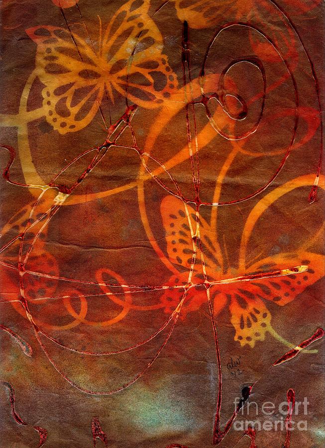 Sweet Goodbyes and Butterflies Painting by Angela L Walker