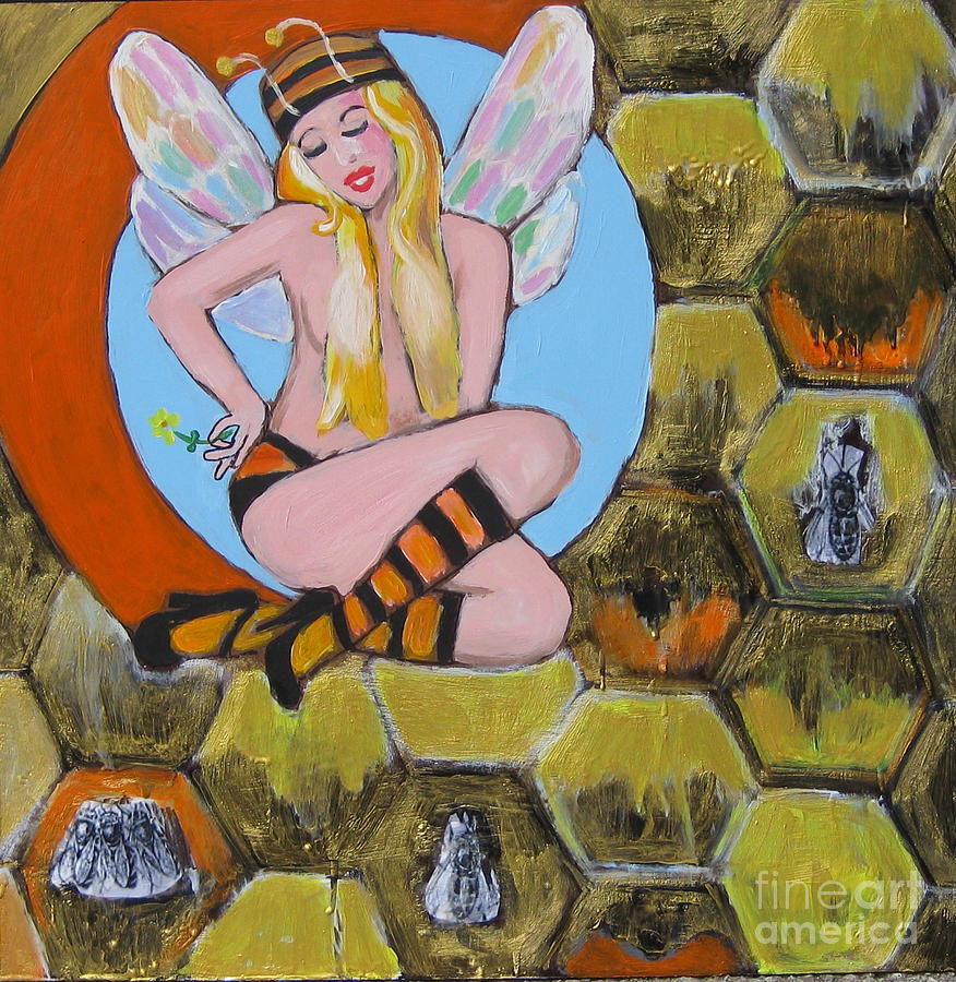 Sweet Honey Painting by Serenity Studio Art