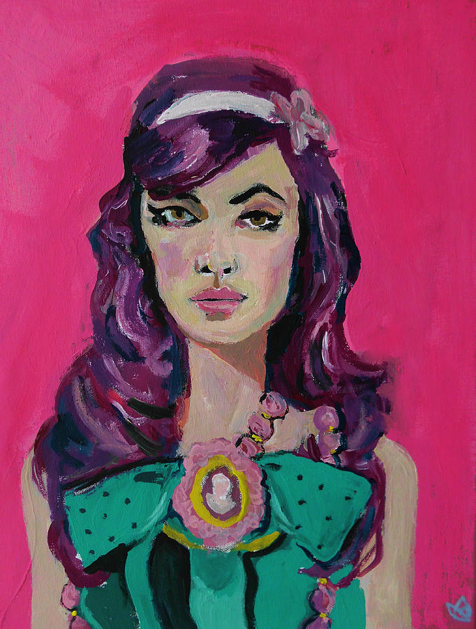 Portrait Painting - Sweet Like Barbie by Adam Kissel