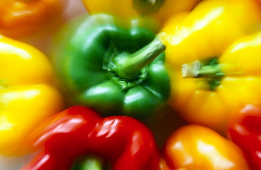 Vegetable Photograph - Sweet peppers by Patrick Kessler