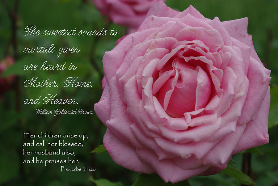 Mothers Day Photograph - Sweetest Sound Mother Proverbs 31 by Robyn Stacey