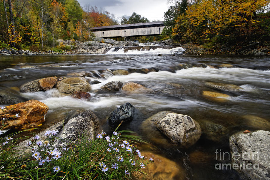 Swiftwater Covered Bridge - D007089 Photograph by Daniel Dempster