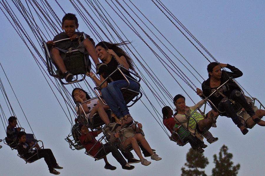 Swing Ride Photograph - Swing Ride 2 by Dale Porter