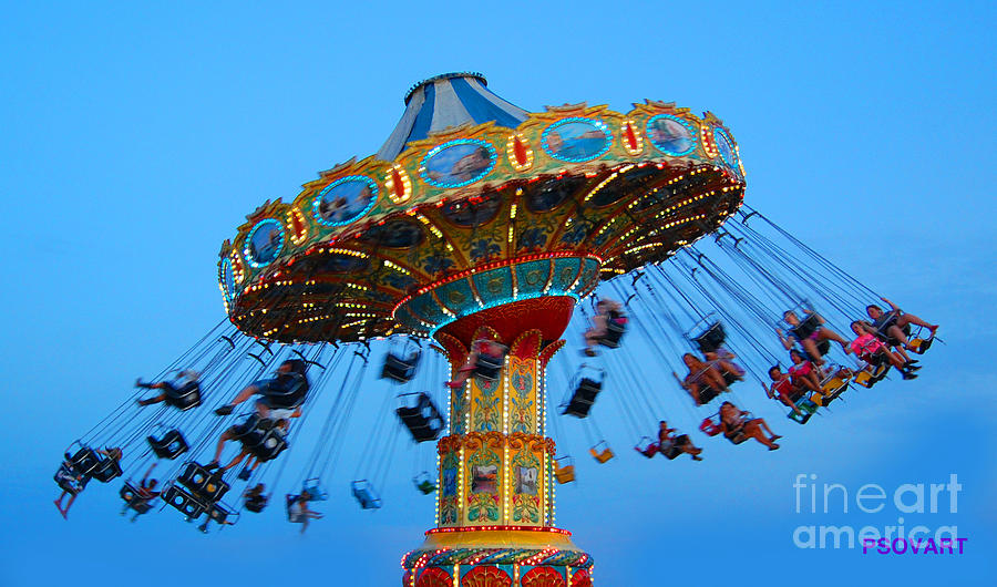 Swing Ride at the Fair Photograph by Patty Vicknair