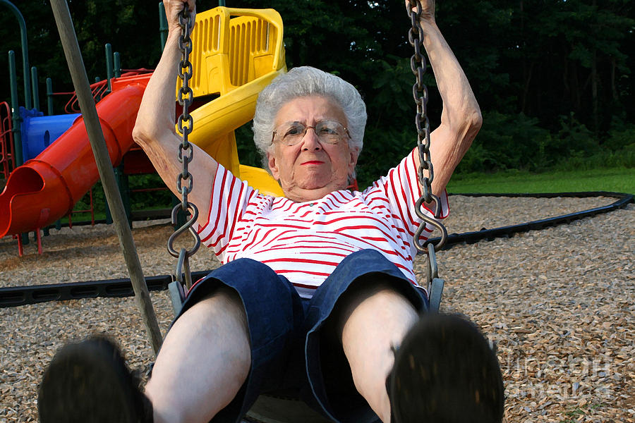 Swinging Grandmother 11 Photograph by Susan Stevenson
