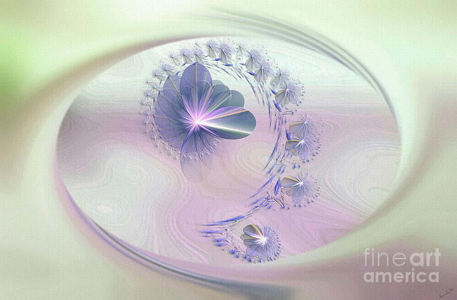 Fractals Digital Art - Swirl  by Elaine Manley