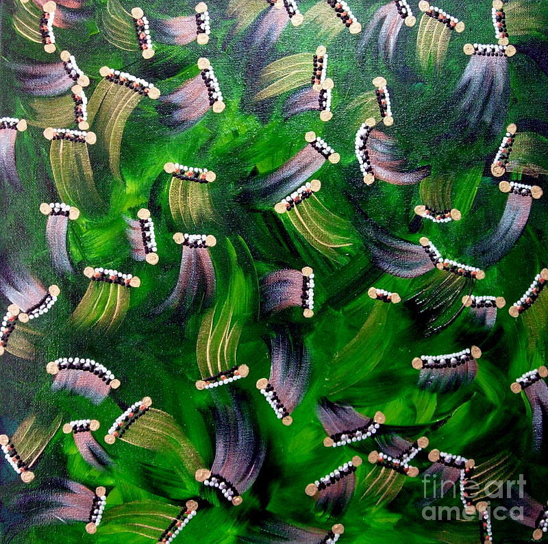 Swirls Painting by Jackie Hoeksema - Pixels