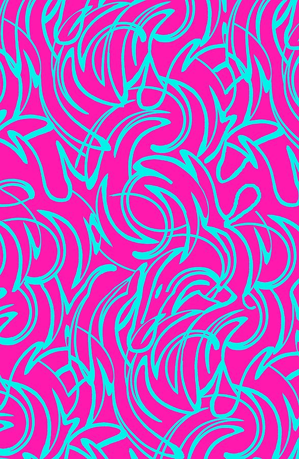 Swirls Digital Art by Louisa Knight