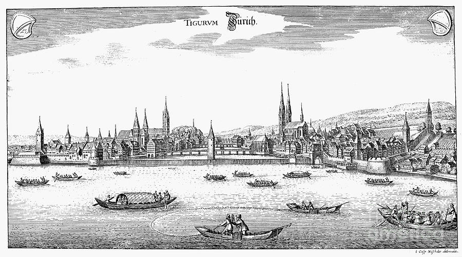 Switzerland: Zurich, 1642 Photograph by Granger - Fine Art America