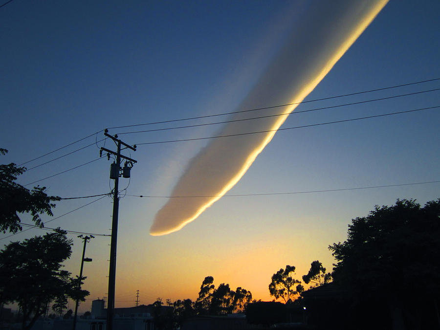 Sword of Heaven Cloud Photograph by Steve Fields