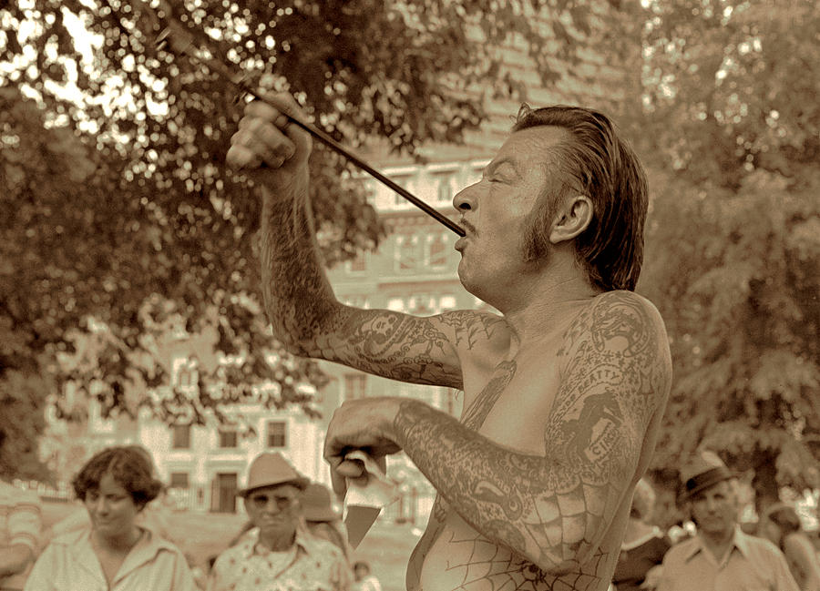 Sword Swallower Photograph by Tom Wurl