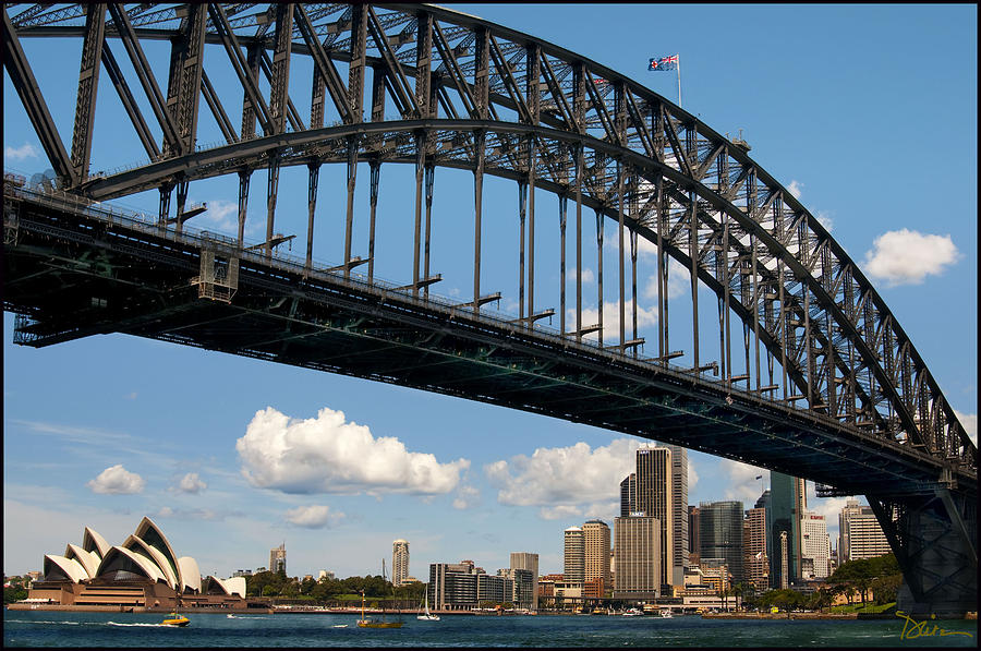 Sydney Bridge and Opera House Photograph by Peggy Dietz