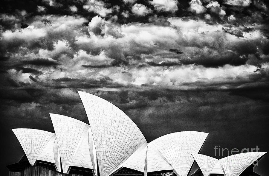 Sydney Opera House in monochrome Photograph by Sheila Smart Fine Art Photography