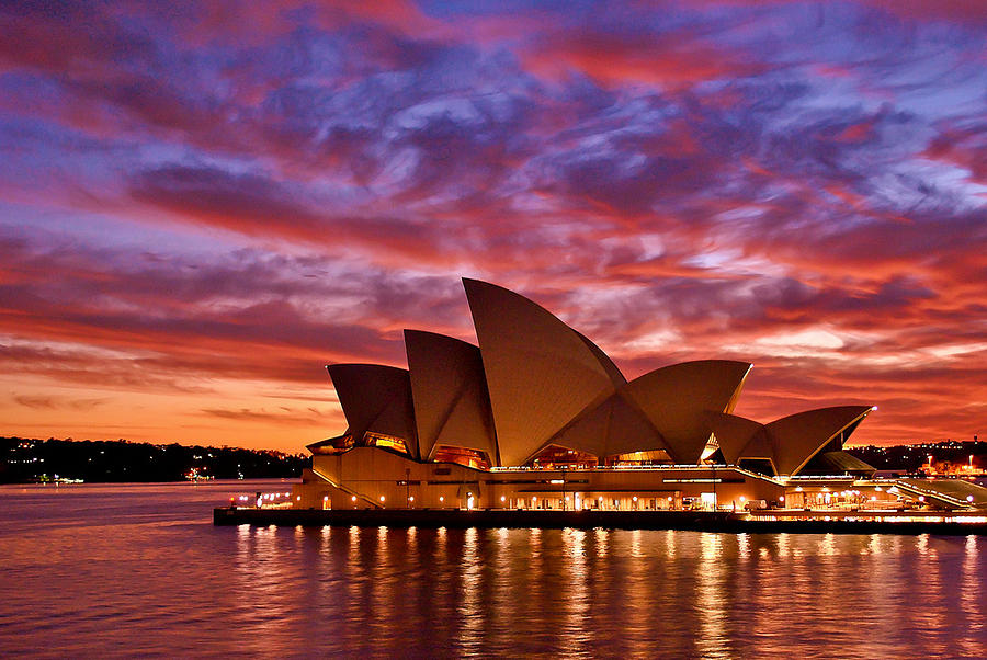 Music Photograph - Sydney Operahouse by Preston Coe