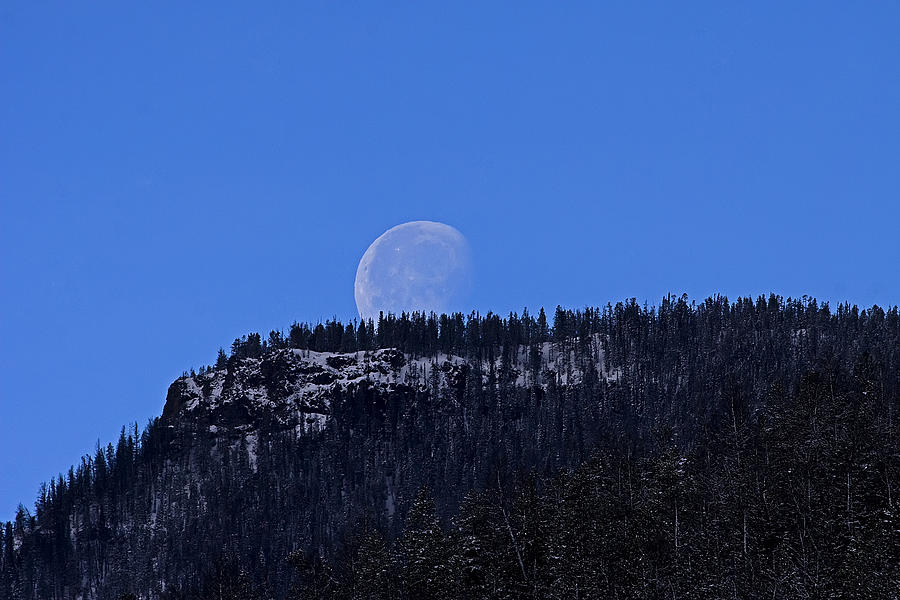 Sylvan Pass Moonset Photograph by J L Woody Wooden