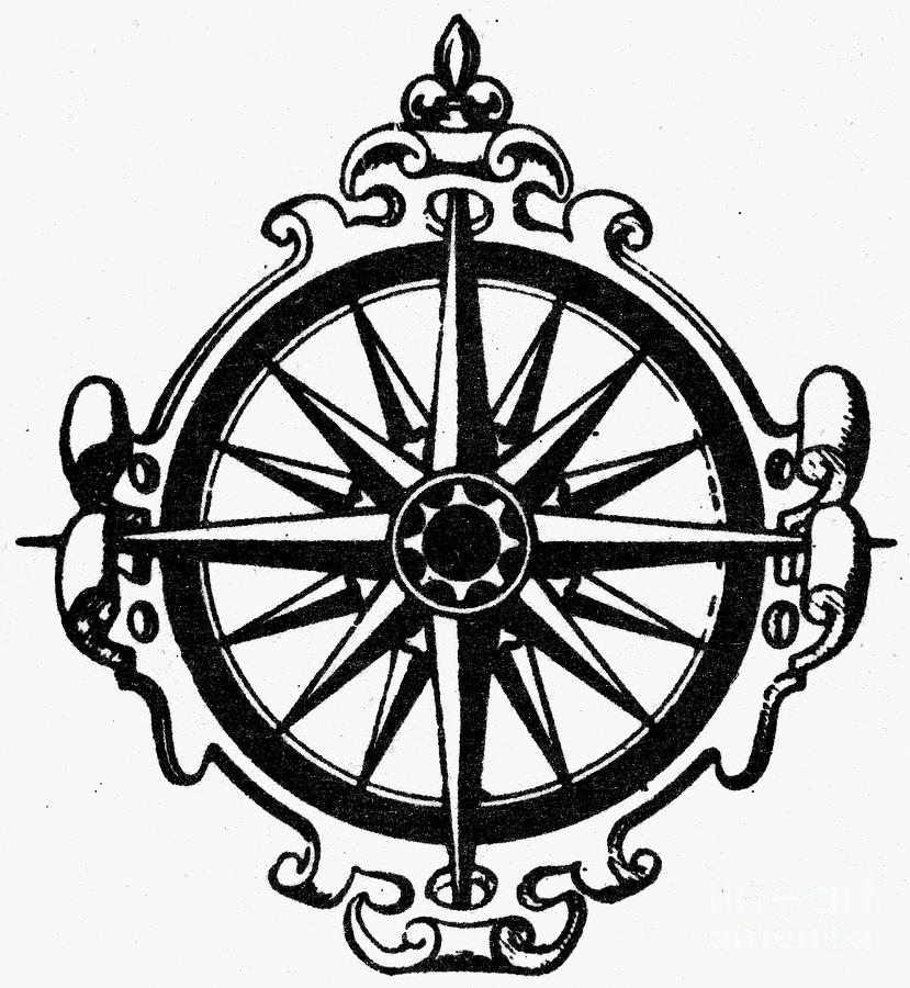 Symbol: Compass Photograph by Granger