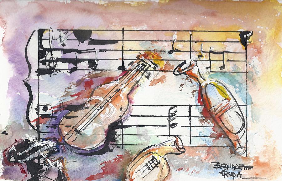Symphony Painting by Bernadette Krupa