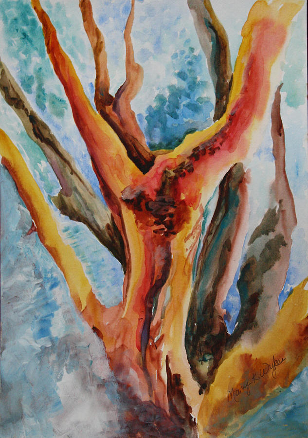Trees Painting - Symphony of Branches by Mary Beglau Wykes Trees Painting - Symphony of Branches by Mary Beglau Wykes