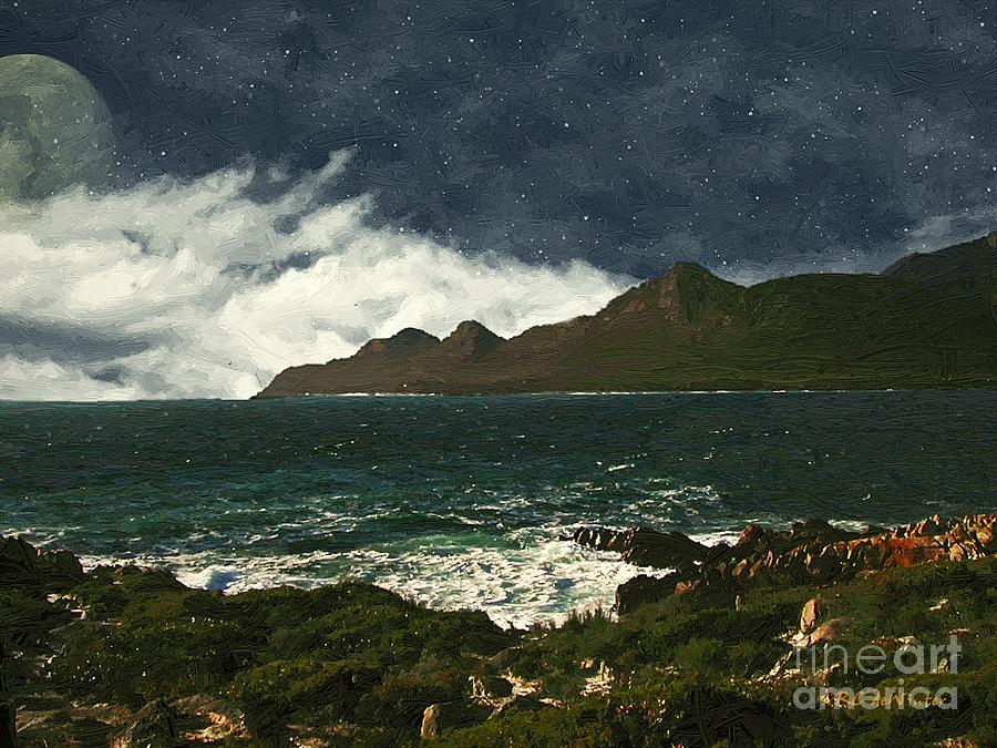 Symphony of Stars and Sea Painting by RC DeWinter