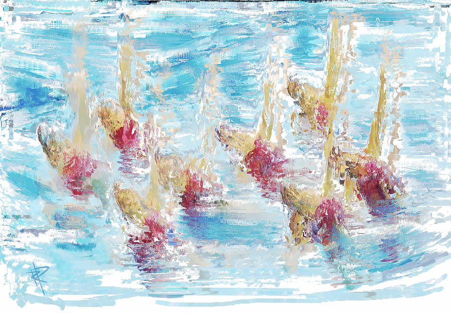 Sync or Swim Mixed Media by Russell Pierce