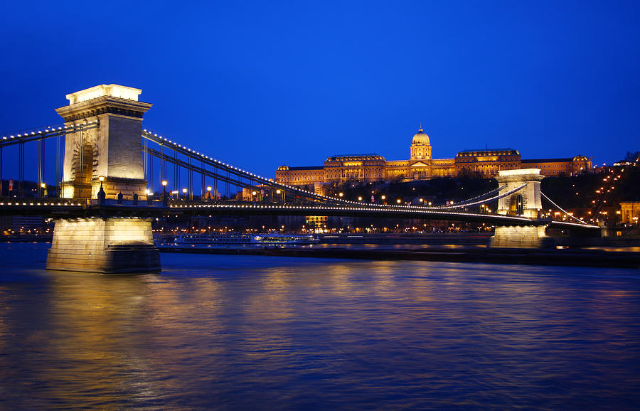 Szechenyi Bridge in Budapest Photograph by Dan Breckwoldt