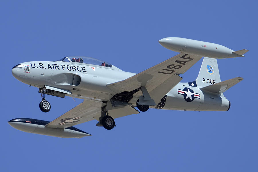 T-33A Silver Star N933GC Acemaker Davis-Monthan AFB April13 2012 Photograph by Brian Lockett