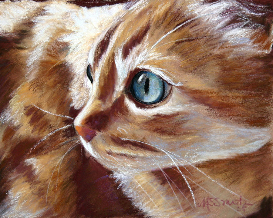 Tabby Cat Pastel by Mary Sparrow - Fine Art America