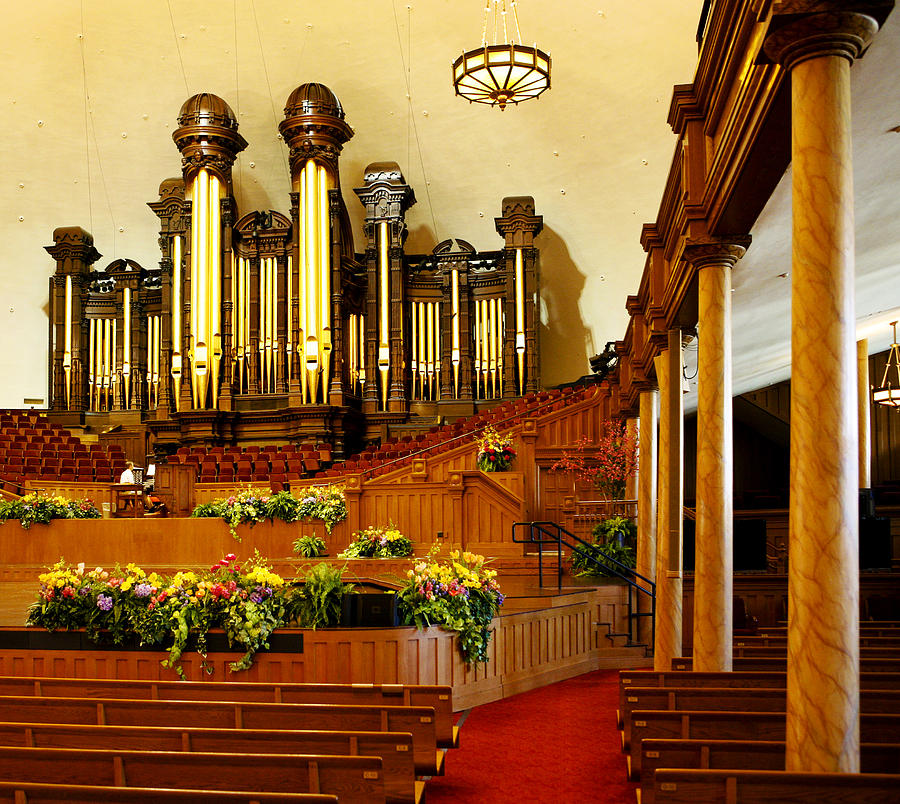 Music Photograph - Tabernacle Pipe Organ by Marilyn Hunt