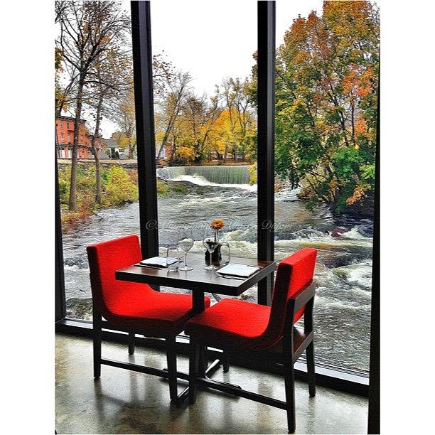 Table For Two With A Waterfall View Photograph by Allyson Dufour