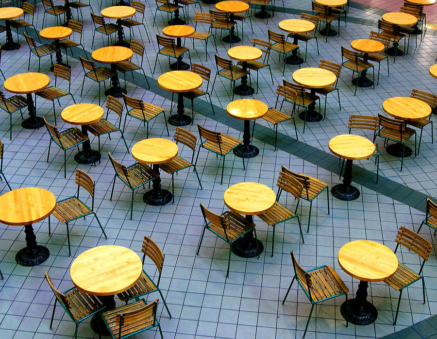 Pattern Photograph - Tables and Chairs II by Steven Ainsworth