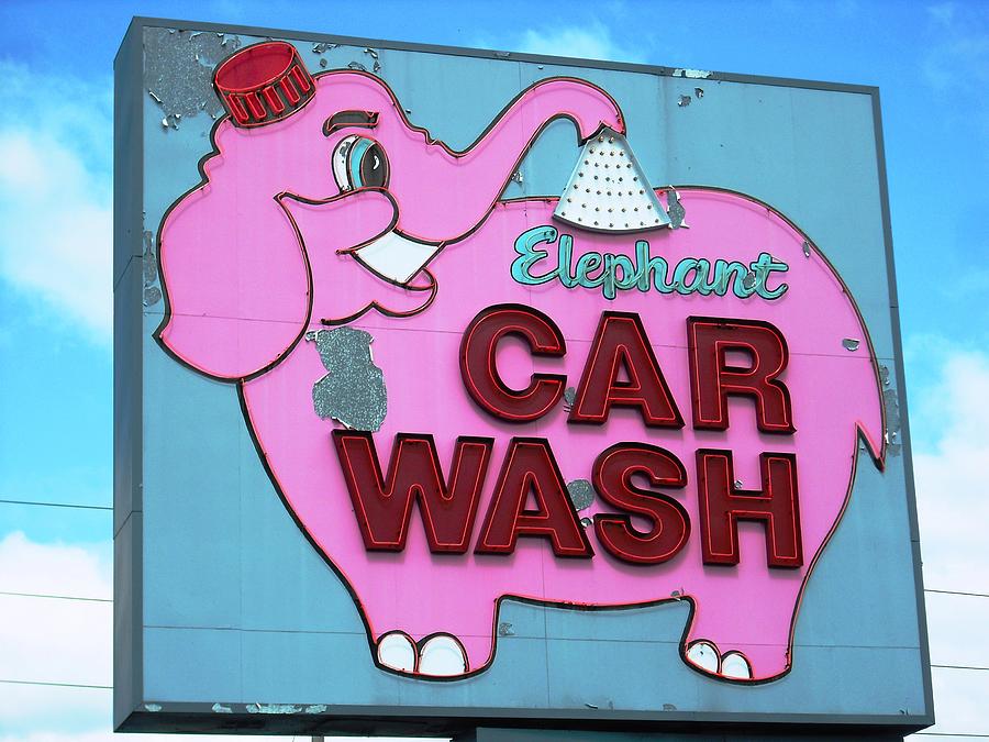 Tacoma Elephant Car Wash  Photograph by Kelly Manning