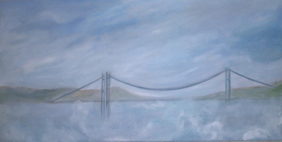Tacoma Painting - Tacoma Narrows Bridge by Lorraine Toler