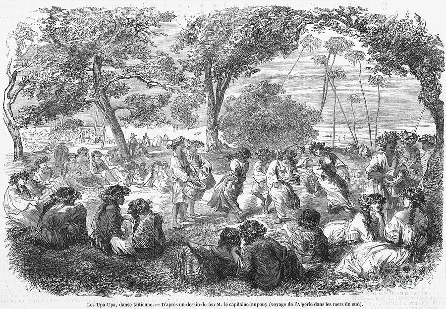 Tahiti: Dance, 1855 Photograph by Granger
