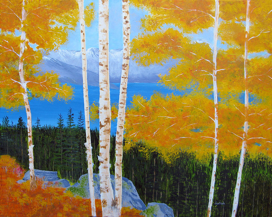 Tahoe Autumn Painting by Nayaswami Jyotish