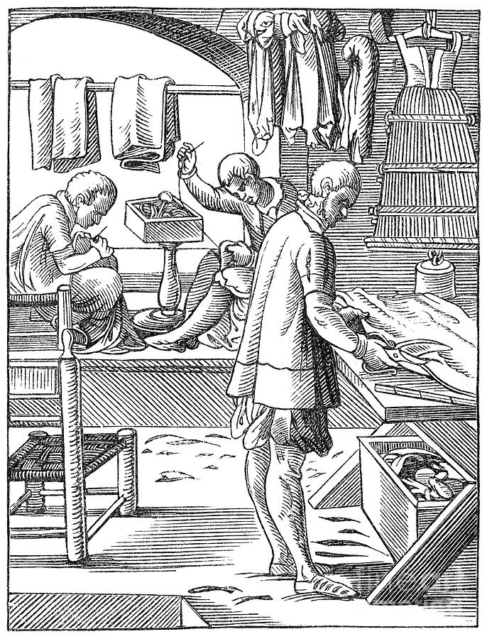 Scissor Photograph - TAILORS, 16th CENTURY by Granger